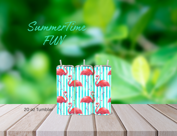 Pink Flamingo Tumbler
