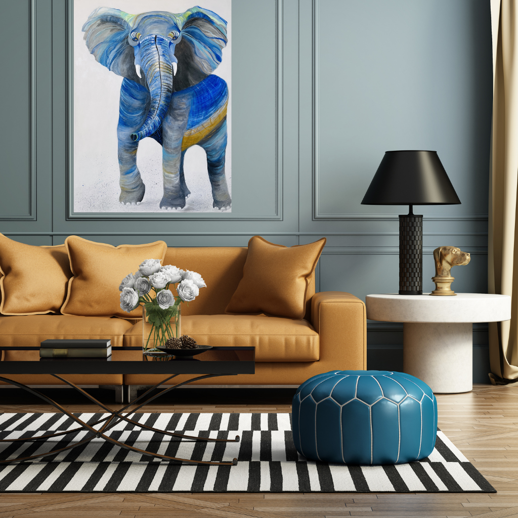 African Elephant Painting